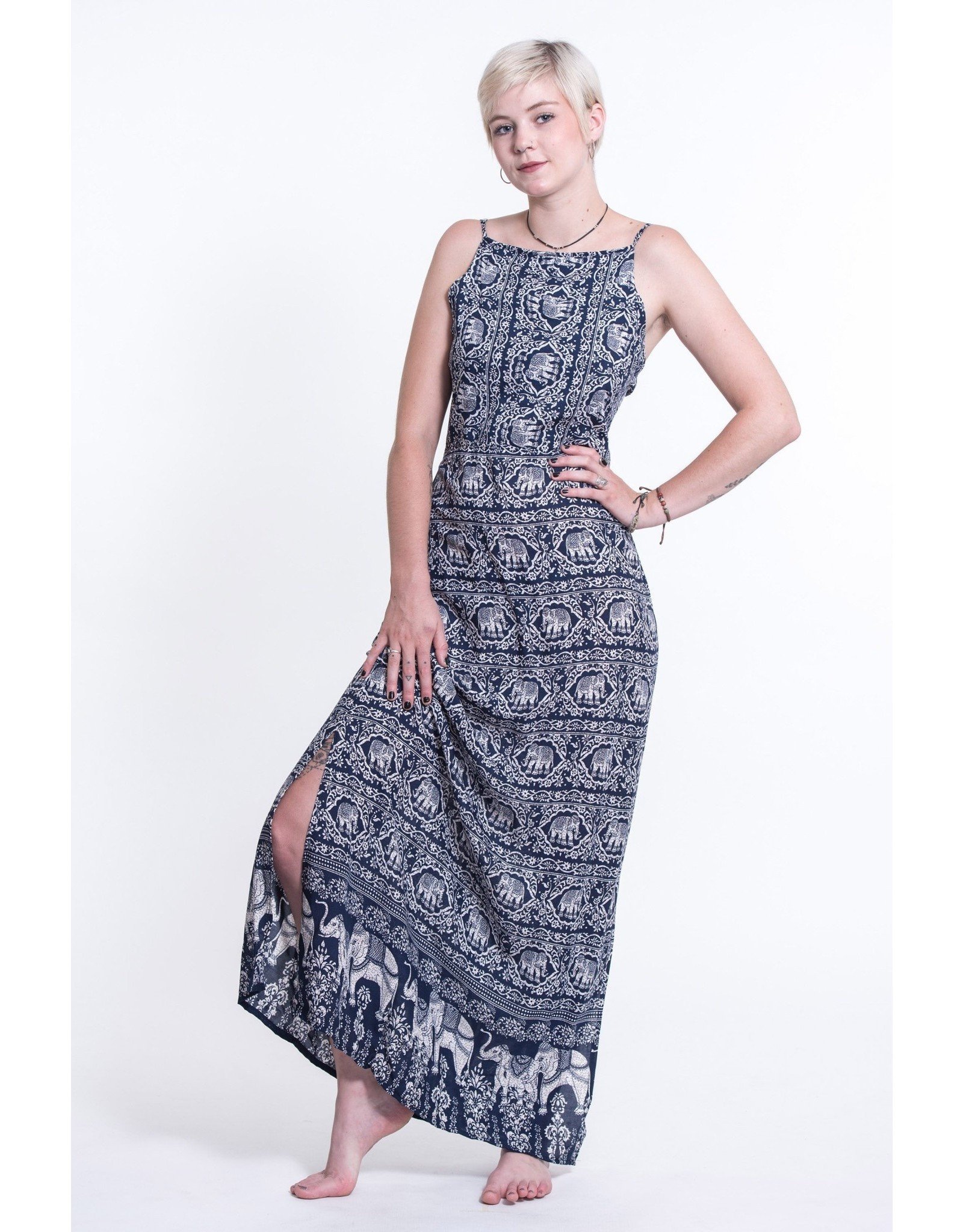 elephant maxi dress