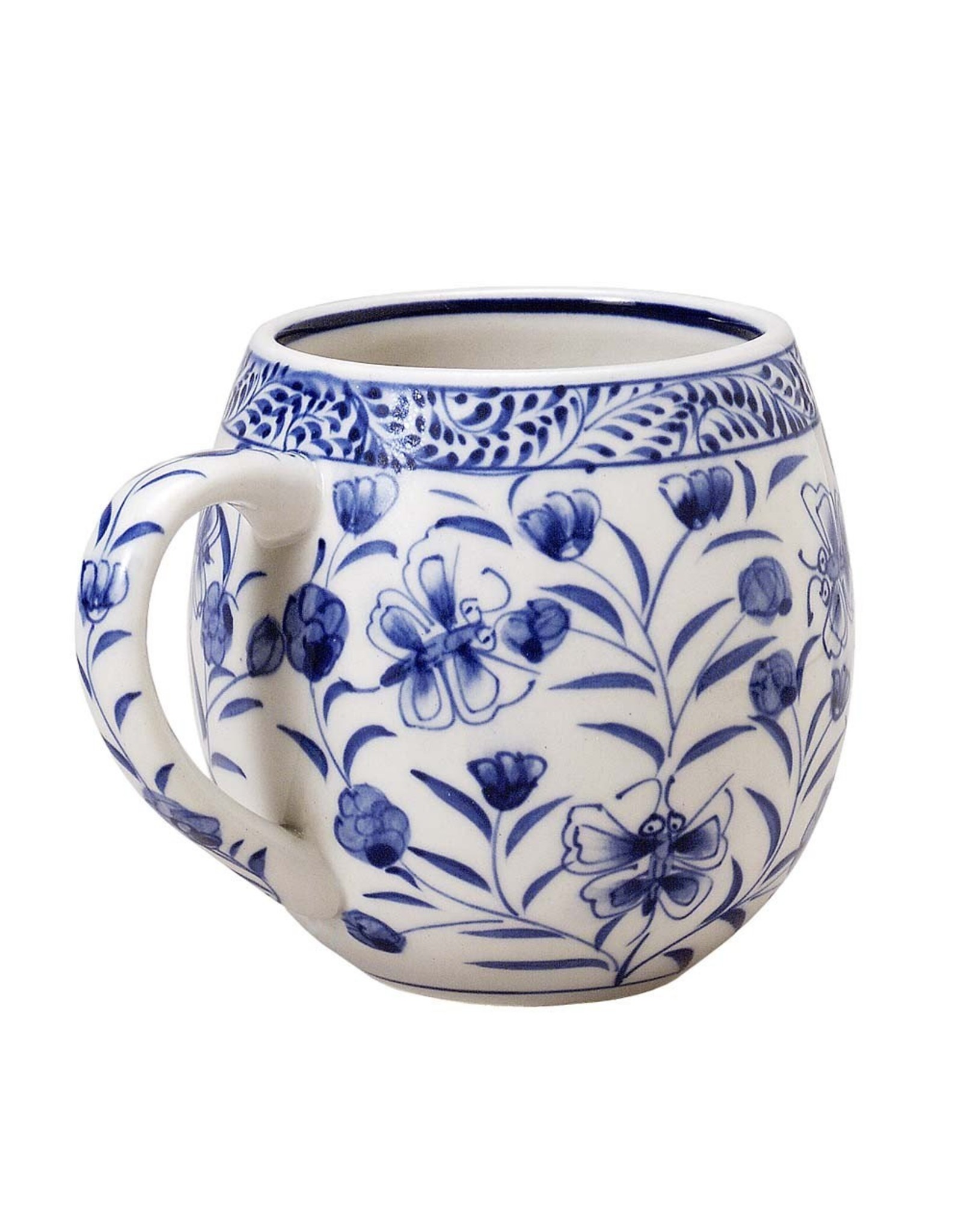 Trade roots Butterfly and Flowers Mug,  Vietnam