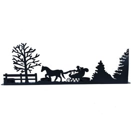 Trade roots Christmas Silhouette Candle Holder, Large