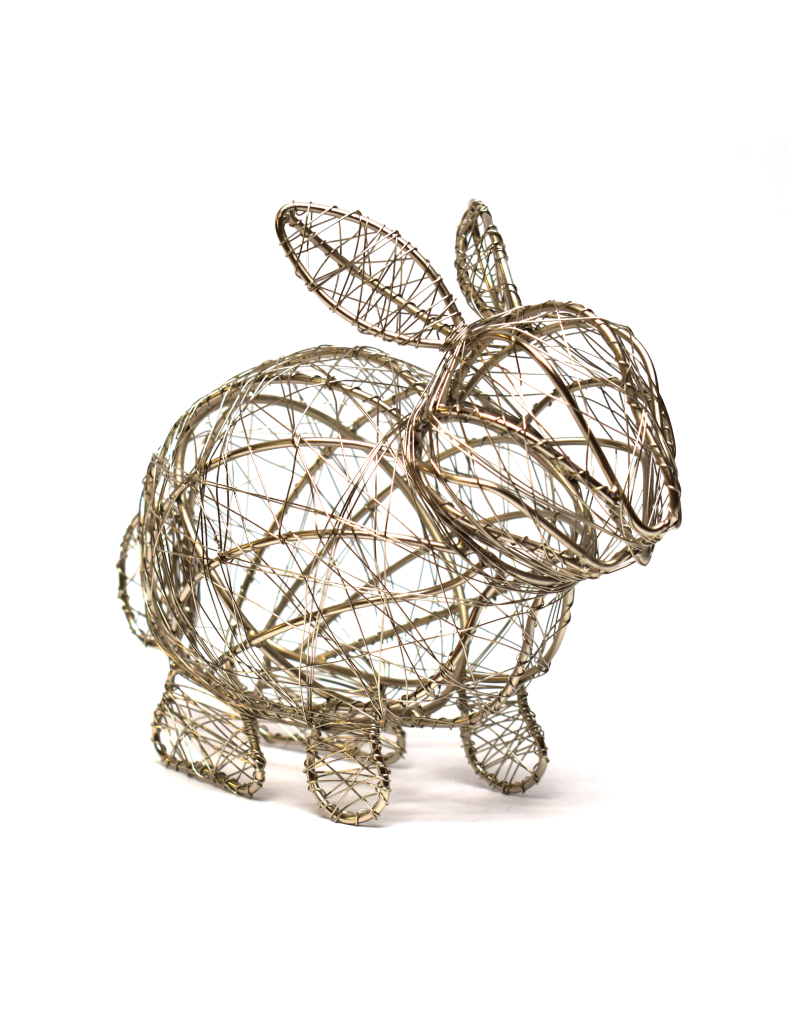 Trade roots India, Large Wrapped Wire Bunny