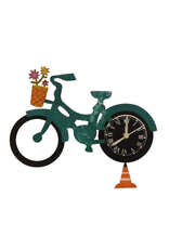 Trade roots Silly Clock Bicycle, Teal, Colombia