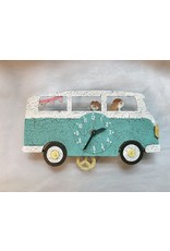 Trade roots Silly Clock VW Bus, Teal, Columbia