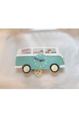 Trade roots Silly Clock VW Bus, Teal, Columbia