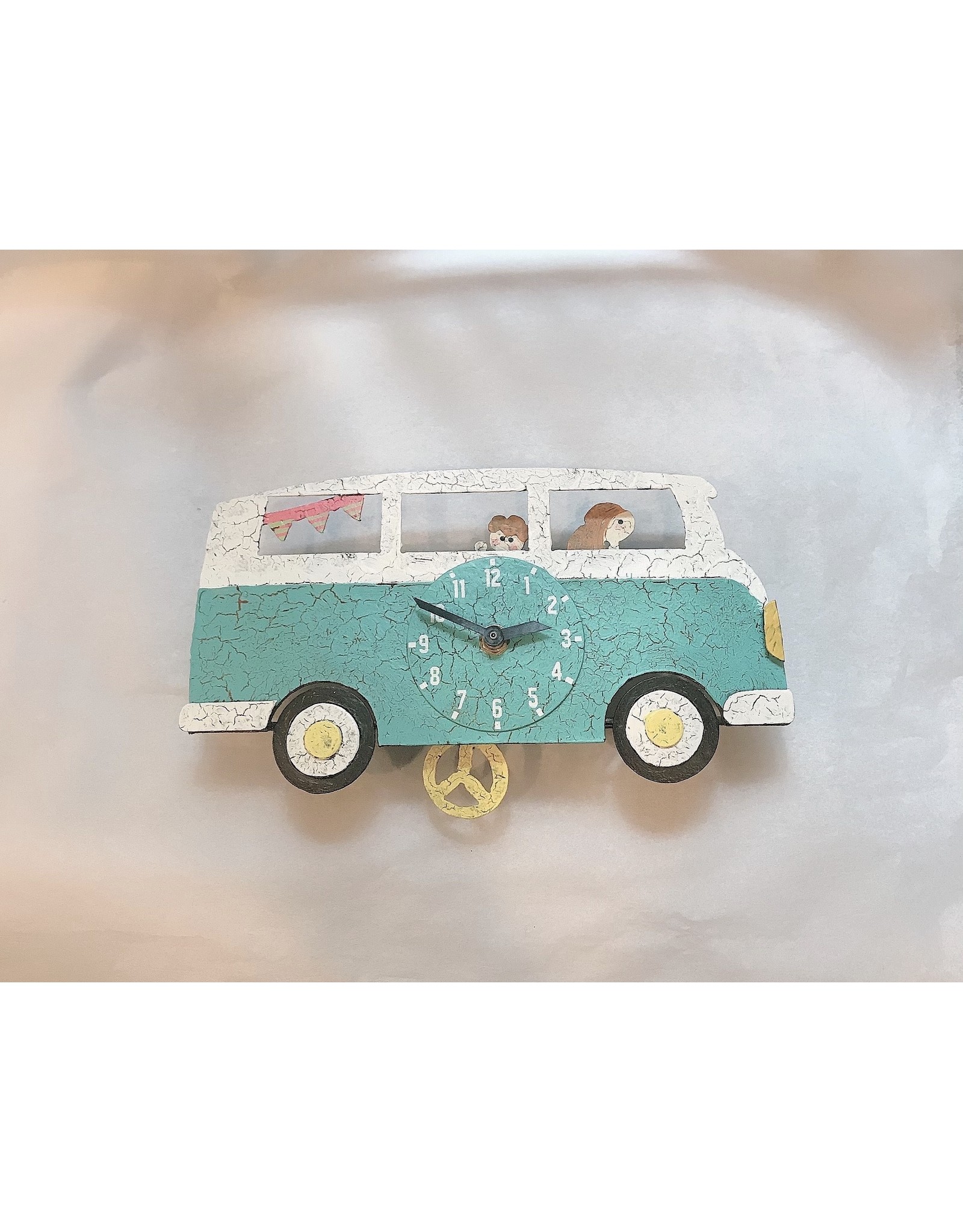 vw bus push car