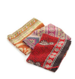 Trade roots Kantha Dish Towel, Individual India