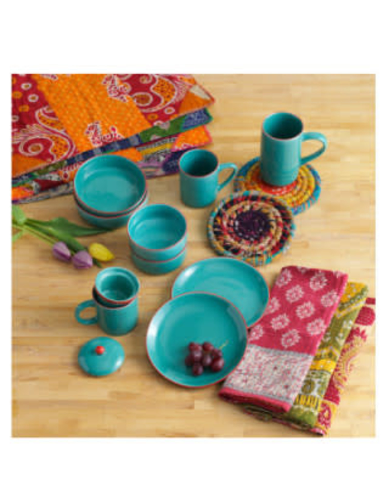 Trade roots Kantha Dish Towel, Individual India