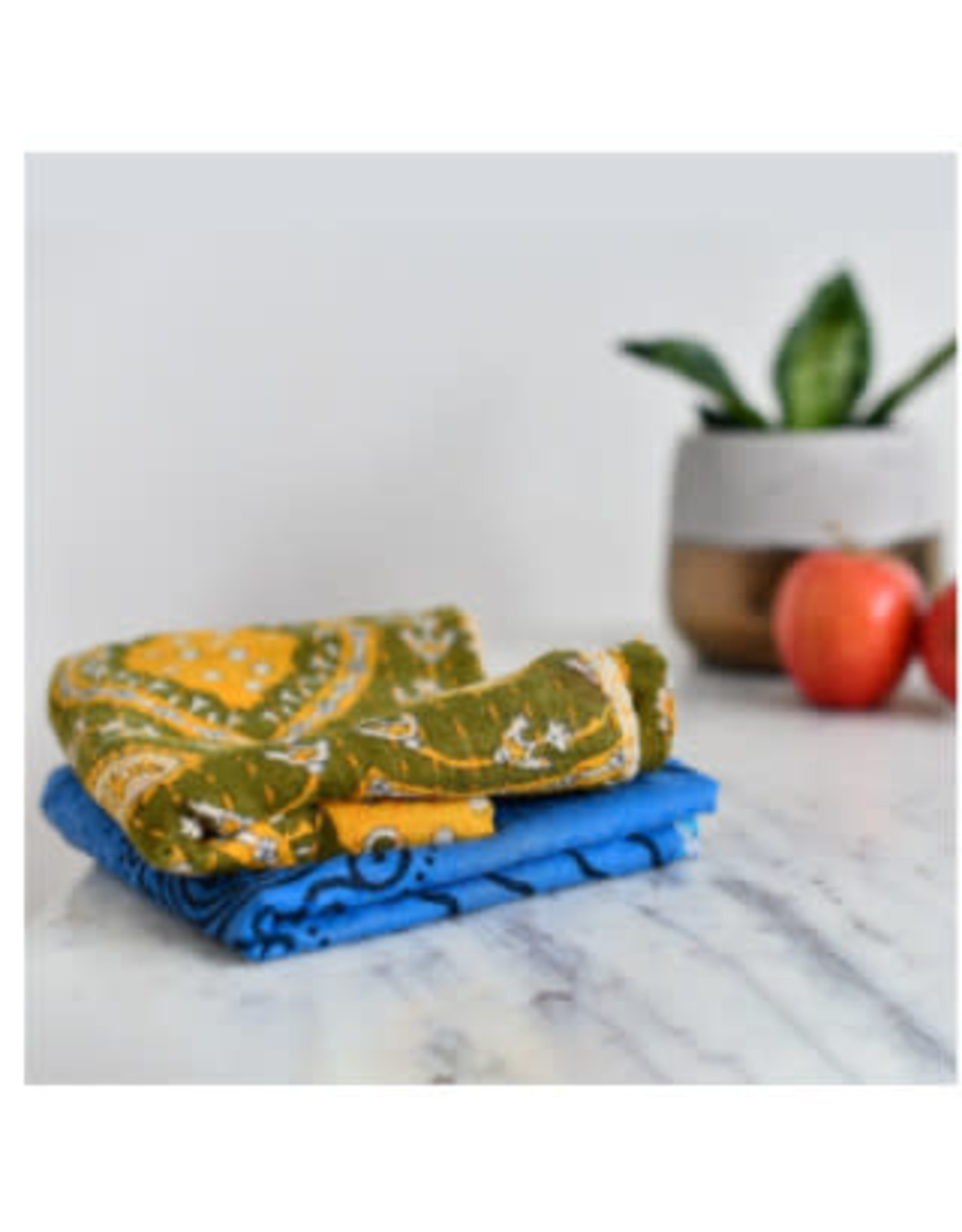 Trade roots Kantha Dish Towel, Individual India