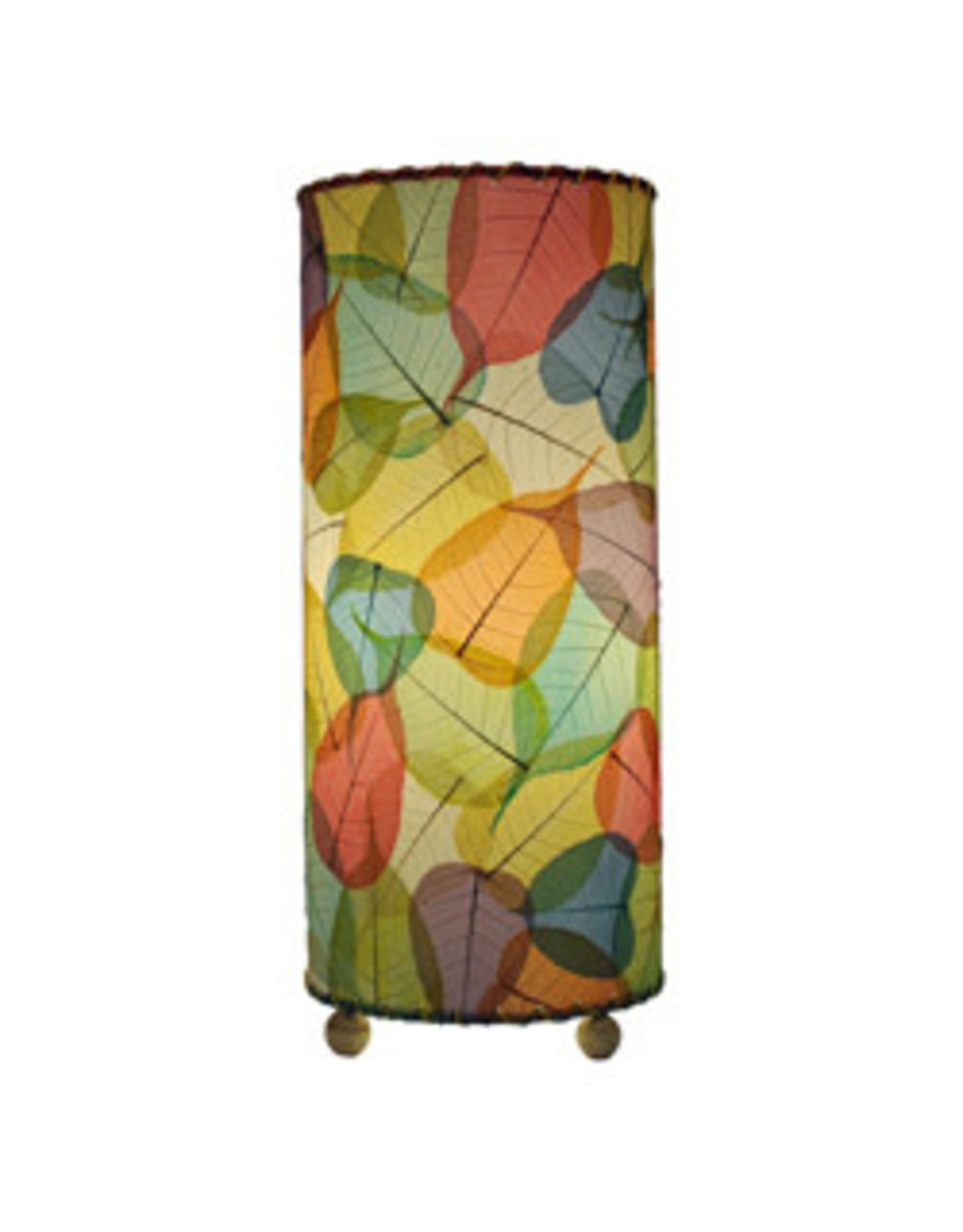 Trade roots Banyan Leaf Table Lamp 17", Red, Philippines