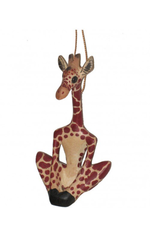 Trade roots Yoga Giraffe Ornament, Kenya