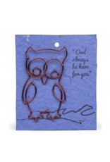 Trade roots Wire Owl Bookmark, India