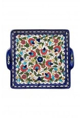 Trade roots Daisies Serving Square  Dish, West Bank