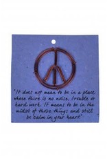 Trade roots Card Wire Bookmark Peace Sign, Kenya