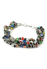 Trade roots 4 Strand Bead Bracelet, Multicolored