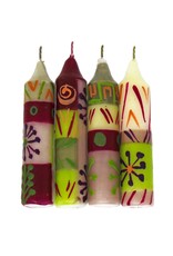 Trade roots Hand painted Dinner Candles, Set of 4, Kileo, S. Africa