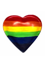 Trade roots Rainbow Soapstone Heart Dish, Kenya