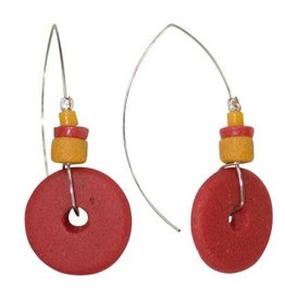 Trade roots Full Circle Earrings, Poppy, Ghana