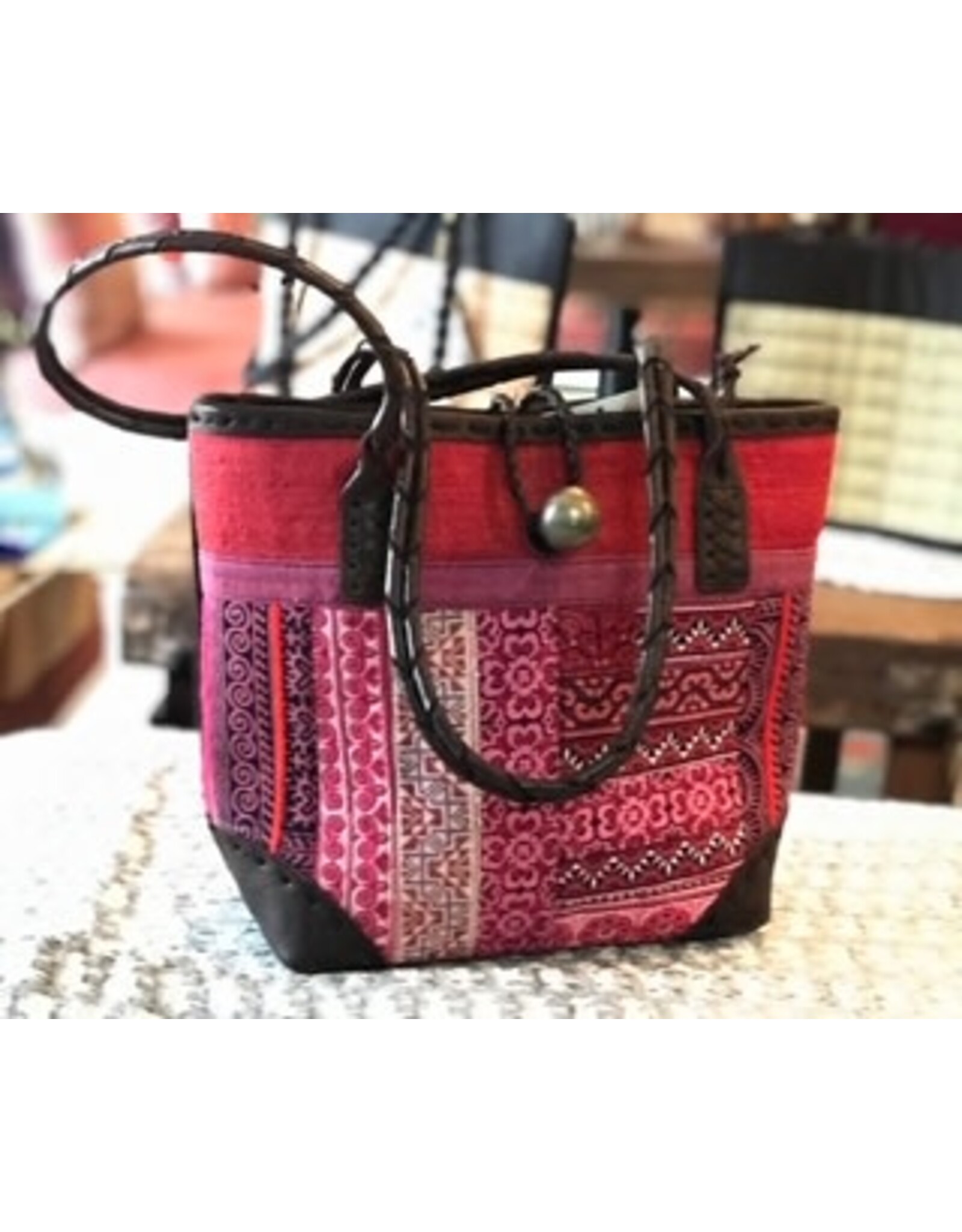 Trade roots Tribal Leather Tote