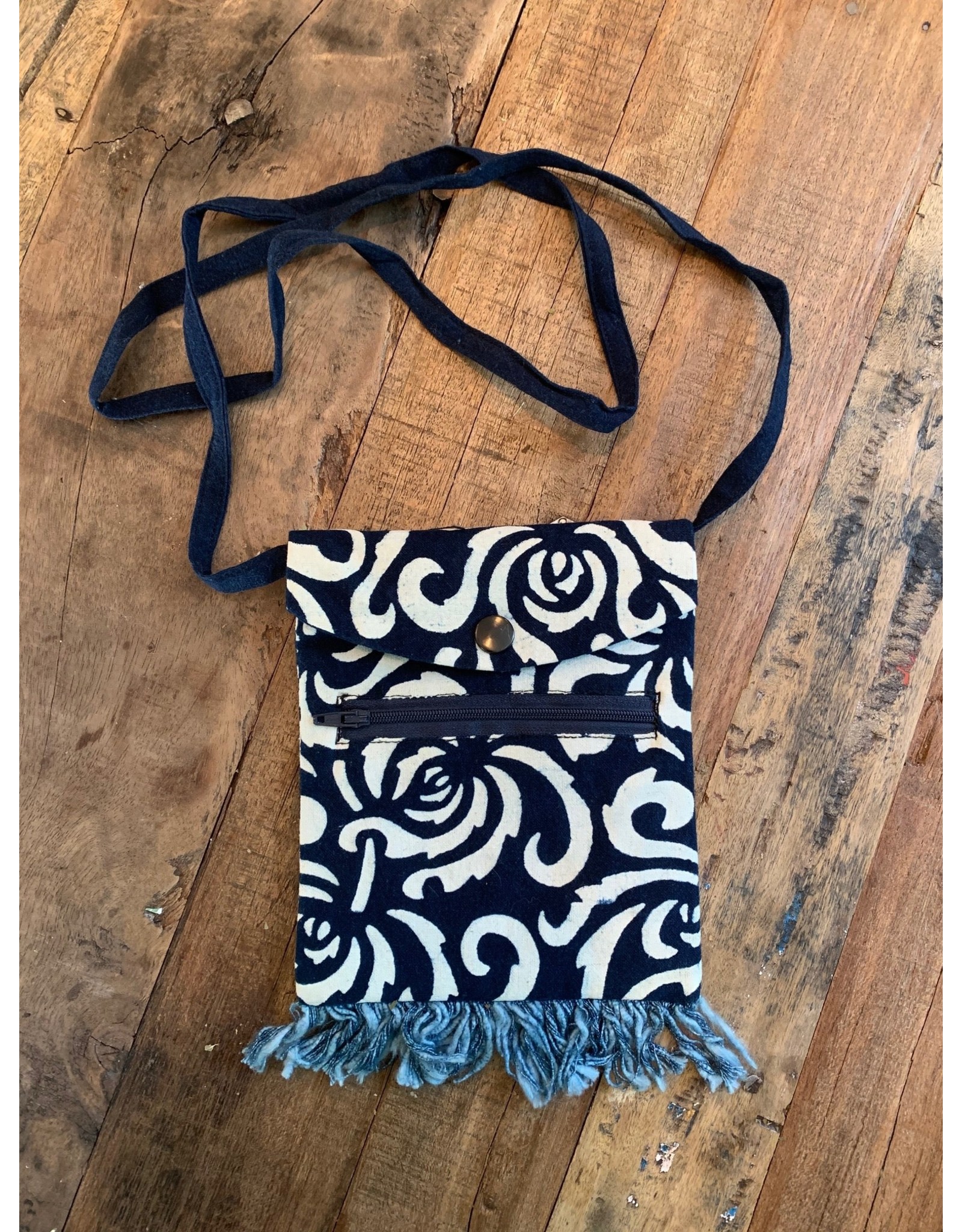 Trade roots Hmong Indigo Batiked Passport Bags, Asia