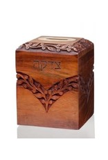 Trade roots Wooden Tzedakah Box