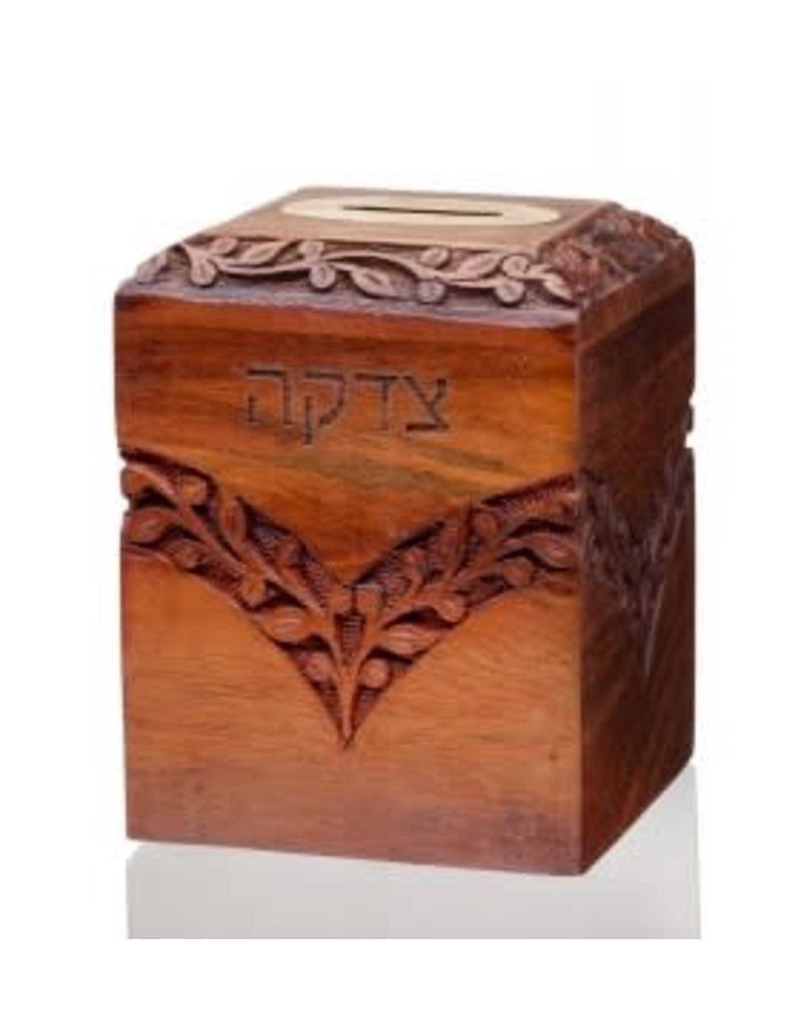 Trade roots Wooden Tzedakah Box