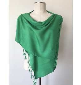 Egyptian Scarf Solid Straight Greens