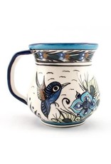 Trade roots Hand Painted Wild Bird Coffee Mug, Guatemala