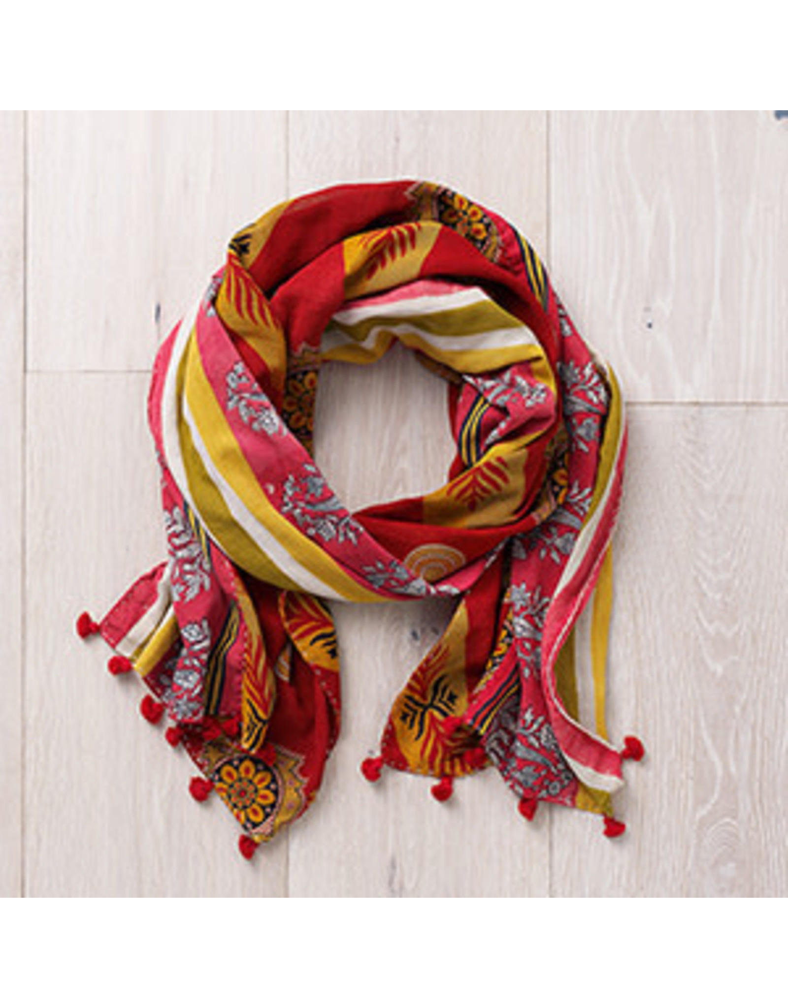 Trade roots Kantha Scarf Tones  Warm, India