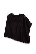 Trade roots 100% Alpaca Poncho, Black