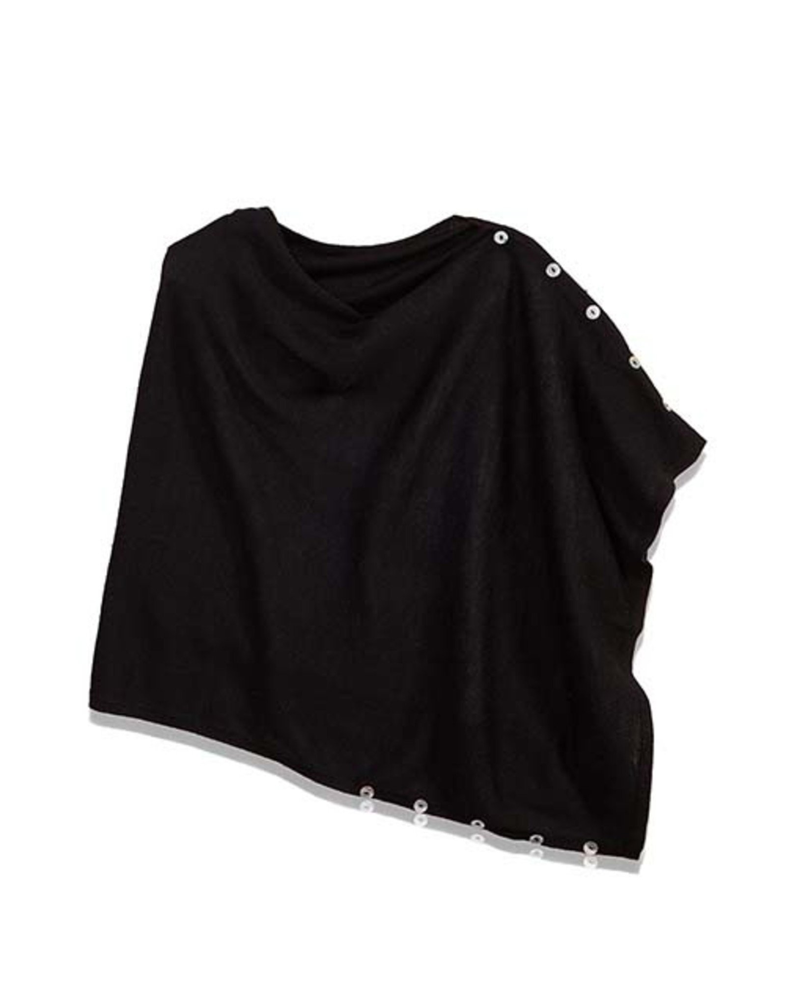 Trade roots 100% Alpaca Poncho, Black