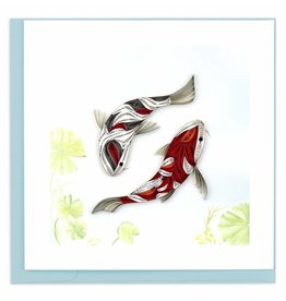 Two Koi Fish Quilling Card, Vietnam