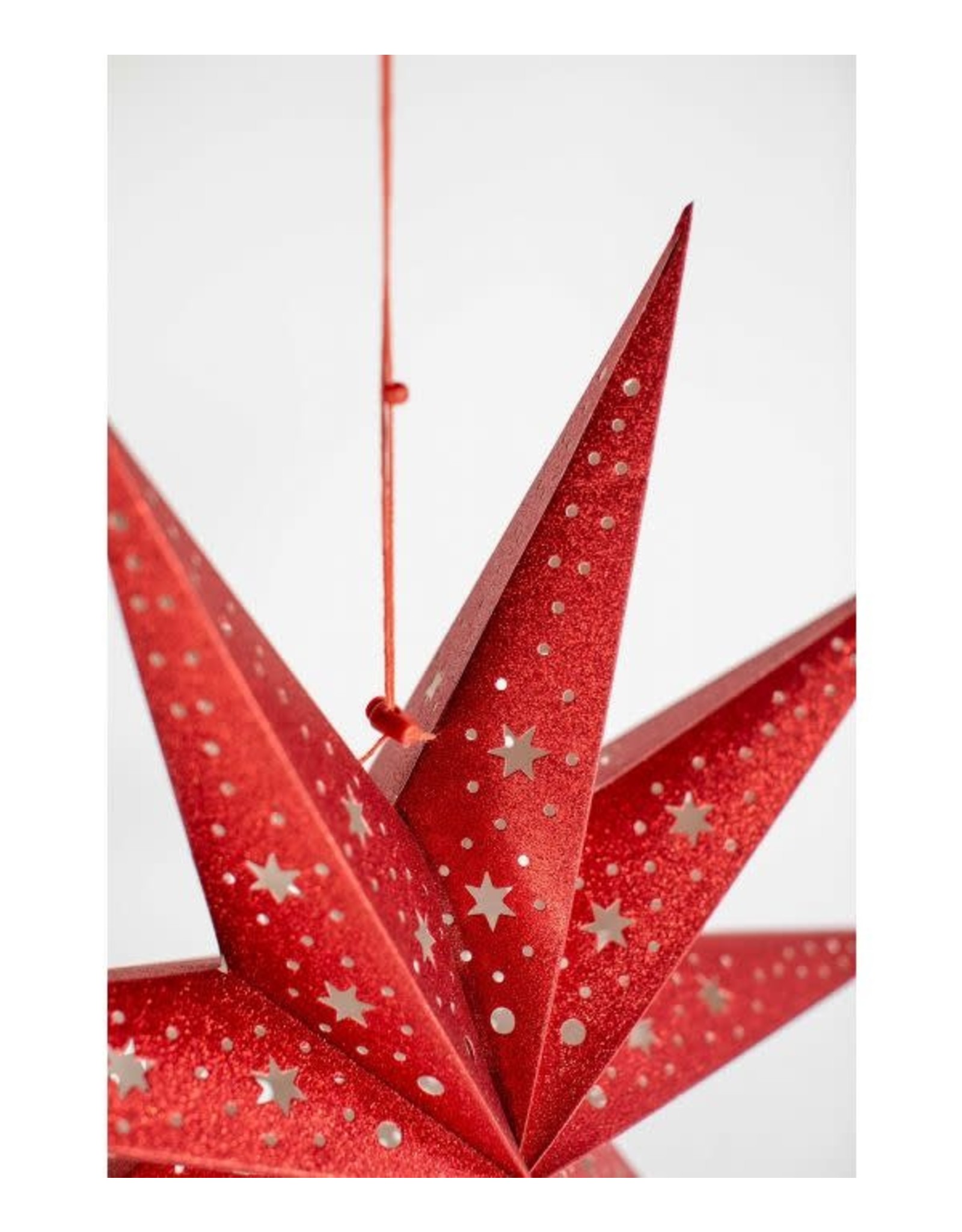3D Red Paper Star, India