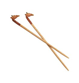 Trade roots Giraffe Chopstick Pair, Kenya