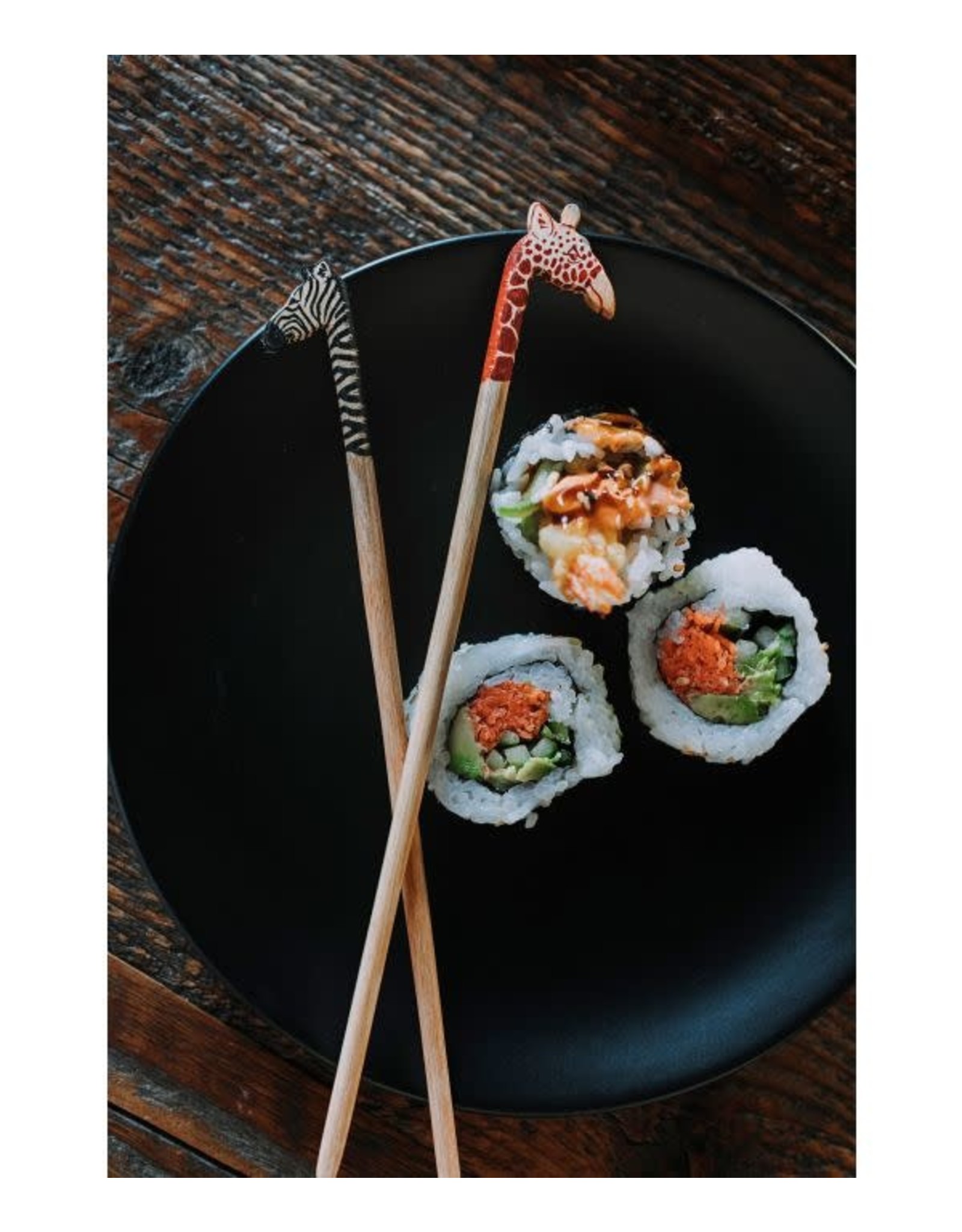Trade roots Giraffe Chopsticks Pair, Kenya