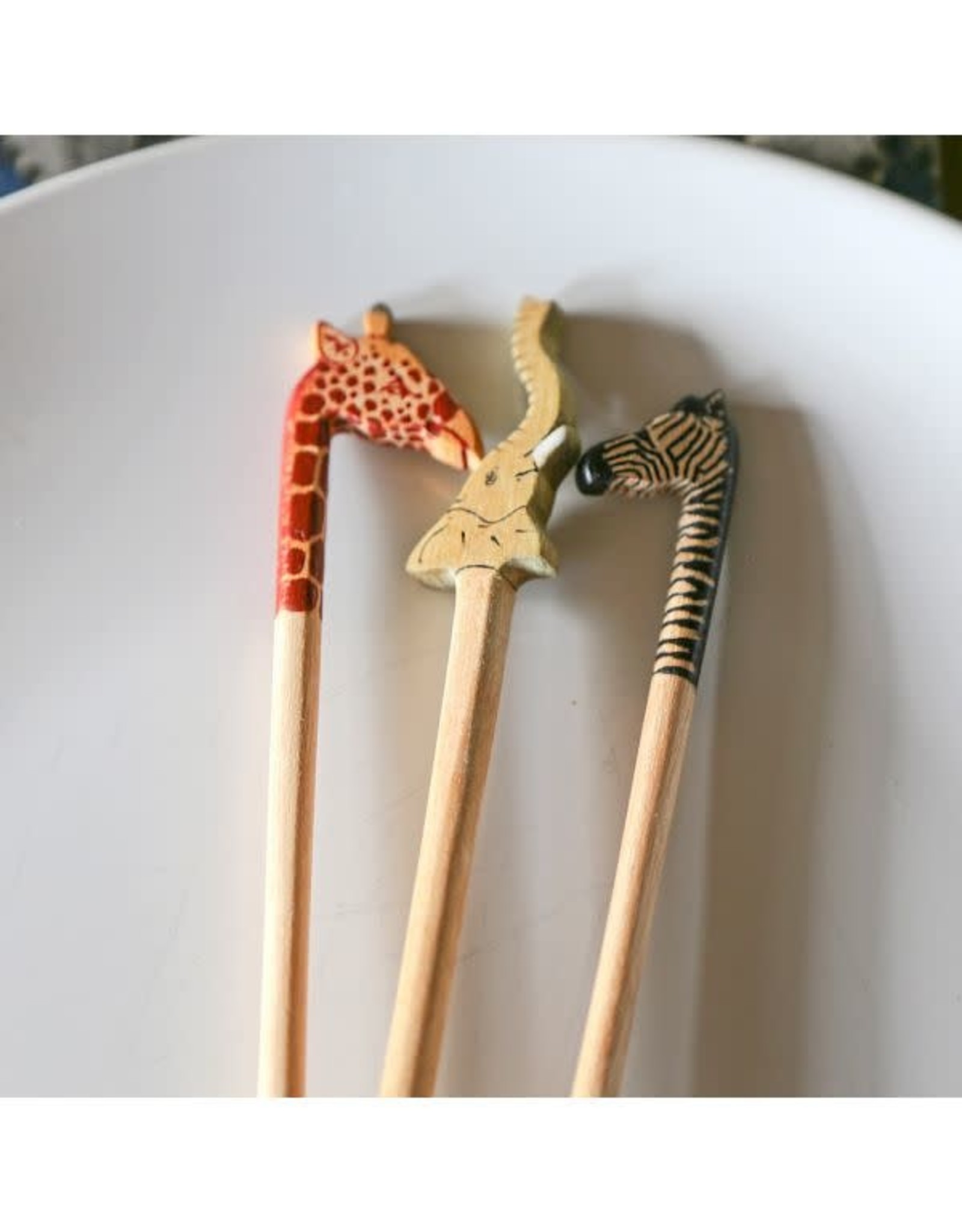 Trade roots Giraffe Chopsticks Pair, Kenya