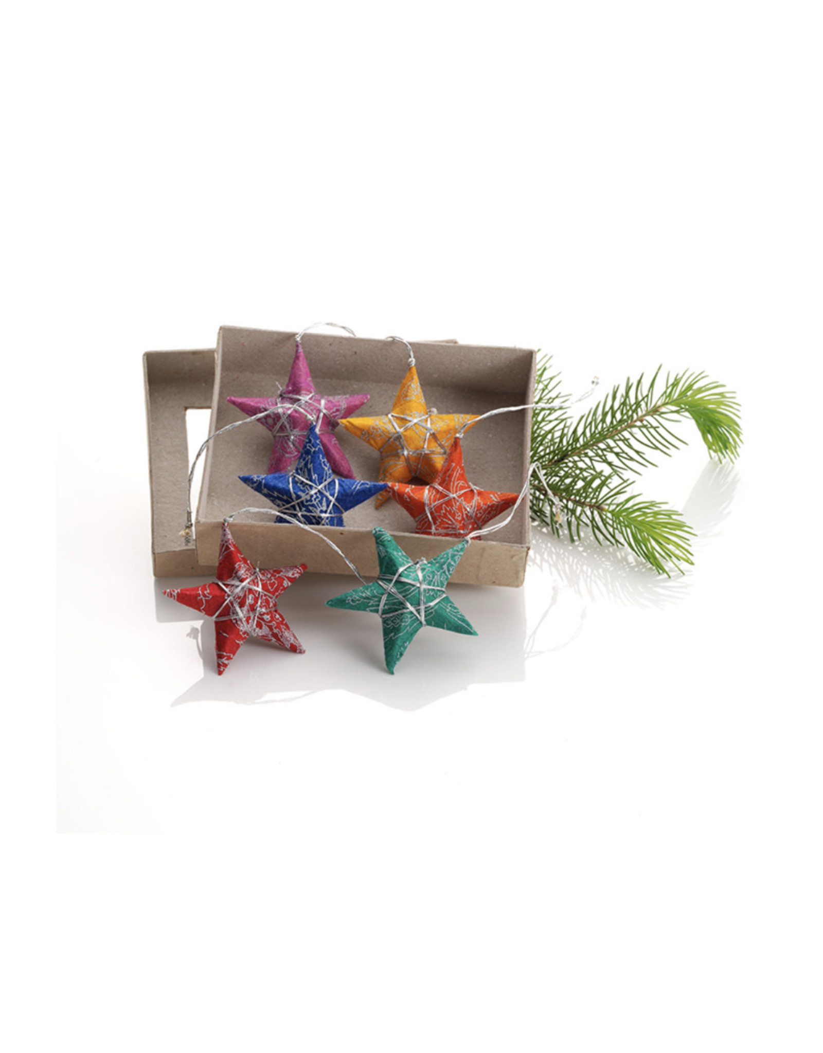 Trade roots Wishing Star Paper Ornament, Bangladesh INDIVIDUAL