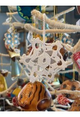 Trade roots Crocheted Snowflake Ornament, Albania
