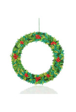 Trade roots Quilled Paper Holly Wreath, Vietnam