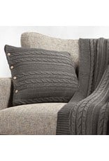 Trade roots Organic Cotton, Cable Knit Pillow