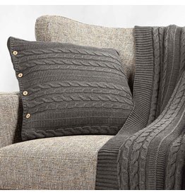 Trade roots Organic Cotton, Cable Knit Pillow