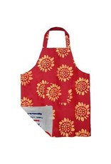 Trade roots Reversible Apron, Sunflower Red, Ghana Trade roots Reversible Apron, Sunflower Red, Ghana