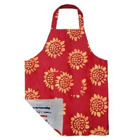 Trade roots Reversible Apron, Sunflower Red, Ghana
