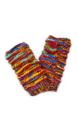 Trade roots Fingerless Gloves, Ribbed Wool with Fleece Lining