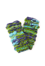 Trade roots Fingerless Gloves, Ribbed Wool with Fleece Lining