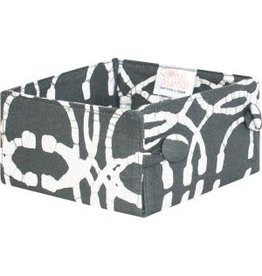 Trade roots Button Basket, Orbit Charcoal, Mini