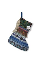 Trade roots Vintage Holiday Hmong Fabric Stocking