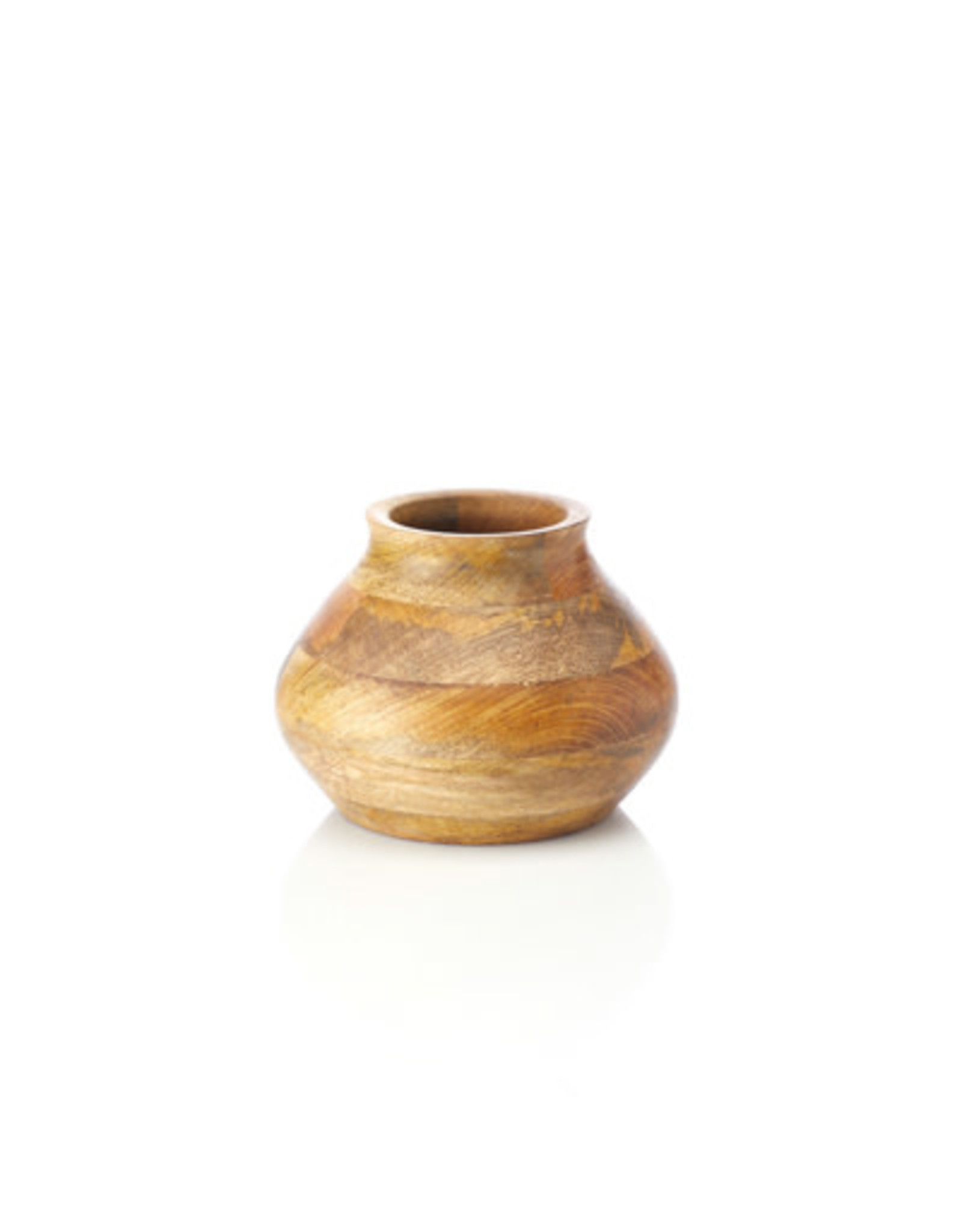 Trade roots Mango Wood Bulb Vase, India