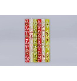 Trade roots Whimsy Christmas, Taper  Candles ONE Pair 9", South Africa