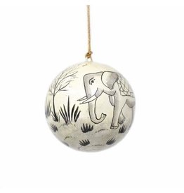 Trade roots Handpainted Elephant Ornament, India
