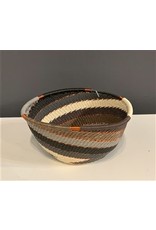 Trade roots Small Round Telephone Wire Bowl, Grey Mist