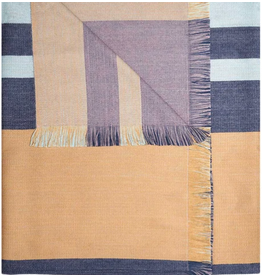 Trade roots Reversible Alpaca Throw, Indigo Gold, Peru